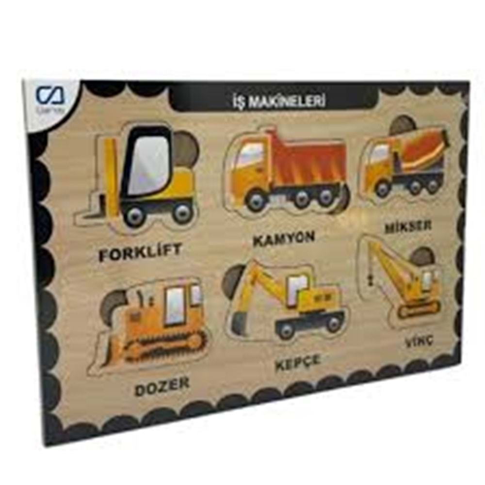 Ahşap Puzzle İş Makineleri